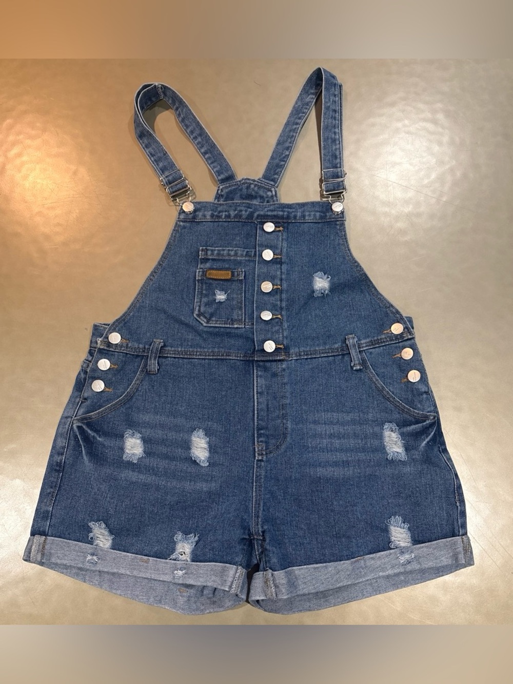 Women’s Denim Short Overalls